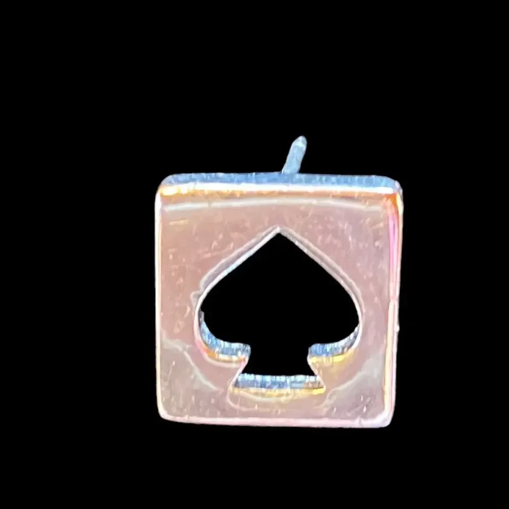 Kate Spade Hole Punch Spade Stud One (1) earring did you lose yours? Silver tone